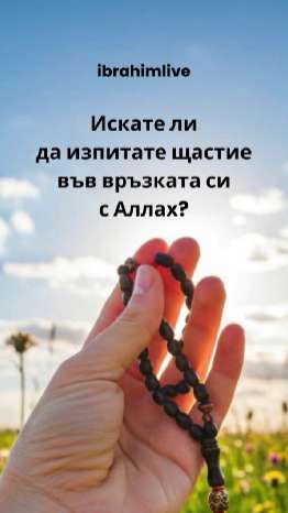 Постигнете духовно щастие и мир чрез връзката с Аллах.