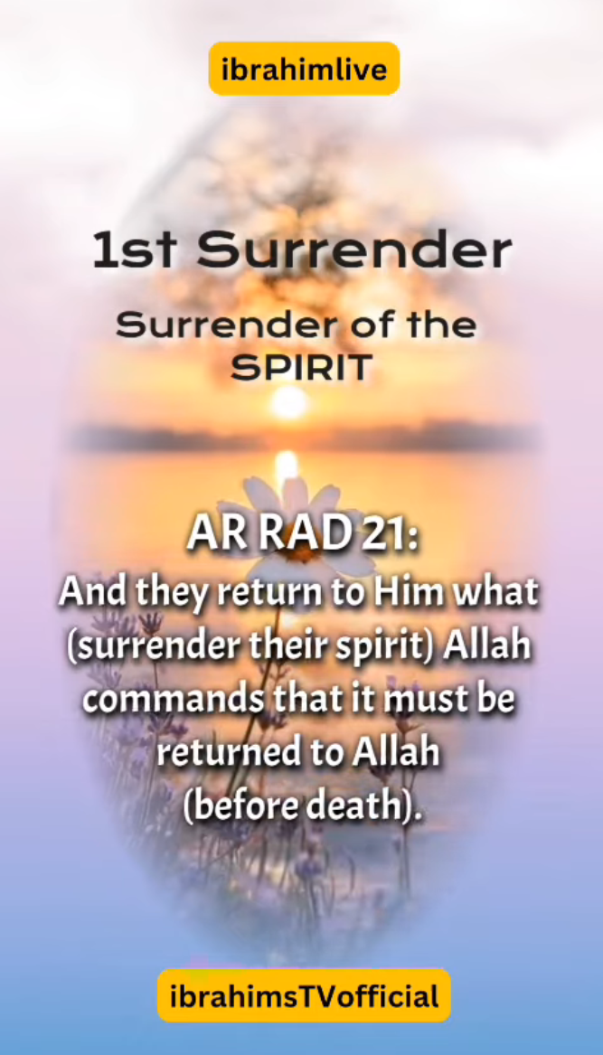 Surrender fully—step by step