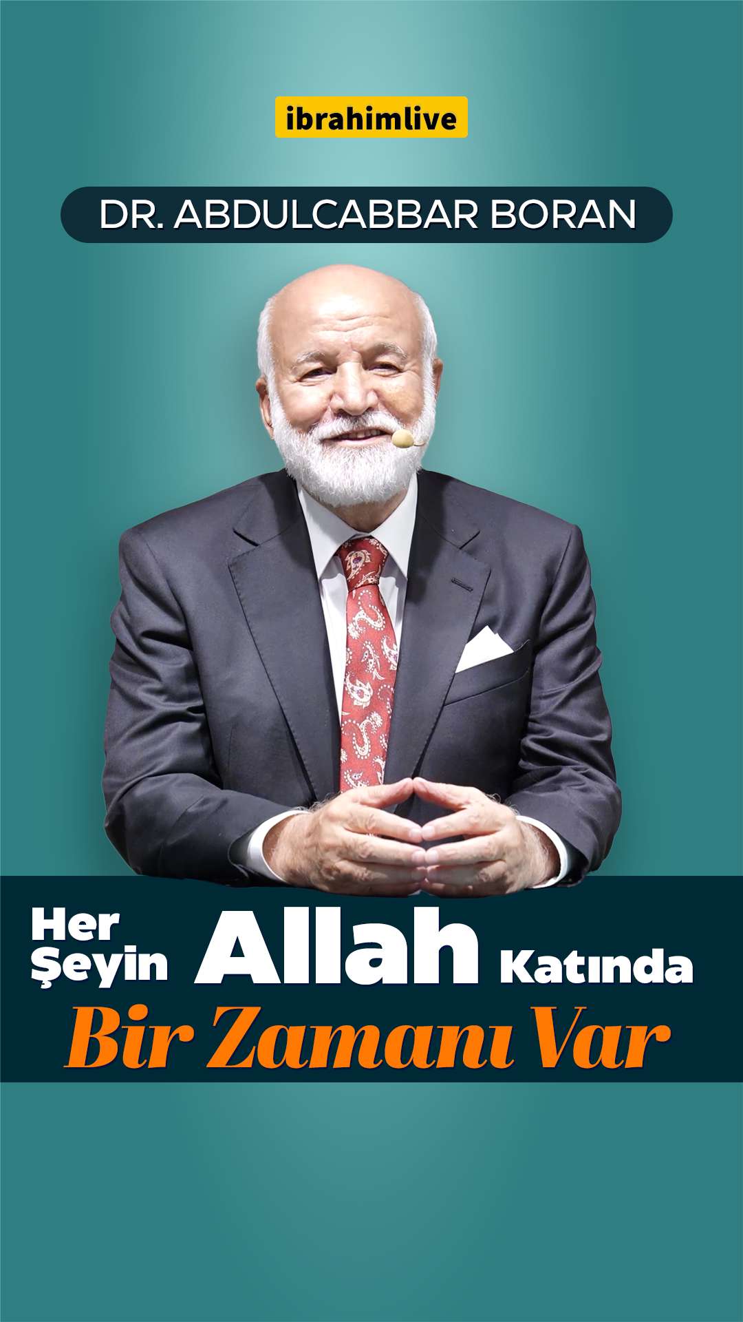 Dua ve sabırla Allah'ın takdirini beklemeyi anlatan manevi görsel.