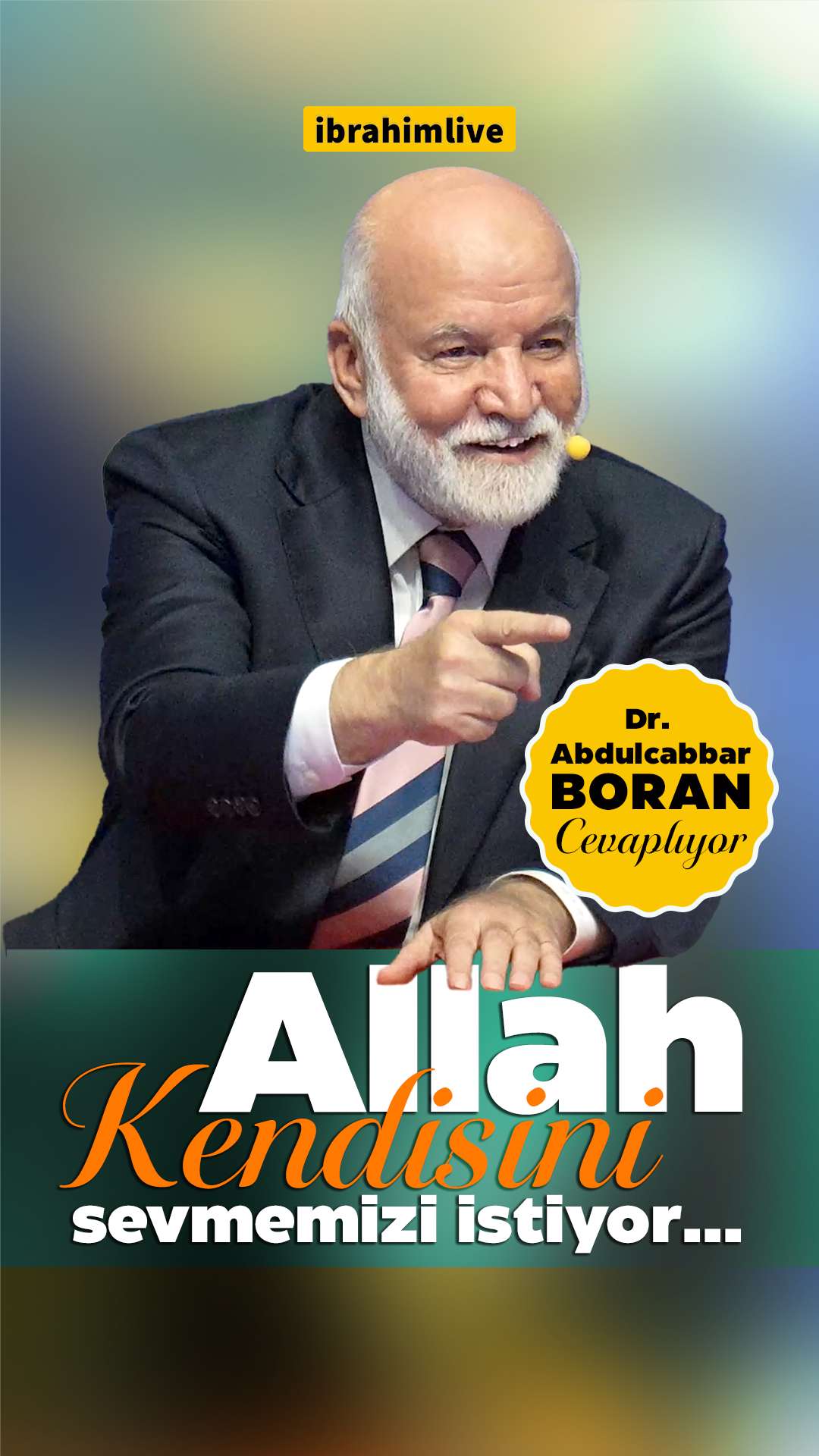 Ali Imran 31 ayeti ile sevgi ve tabiyeti anlatan manevi görsel.