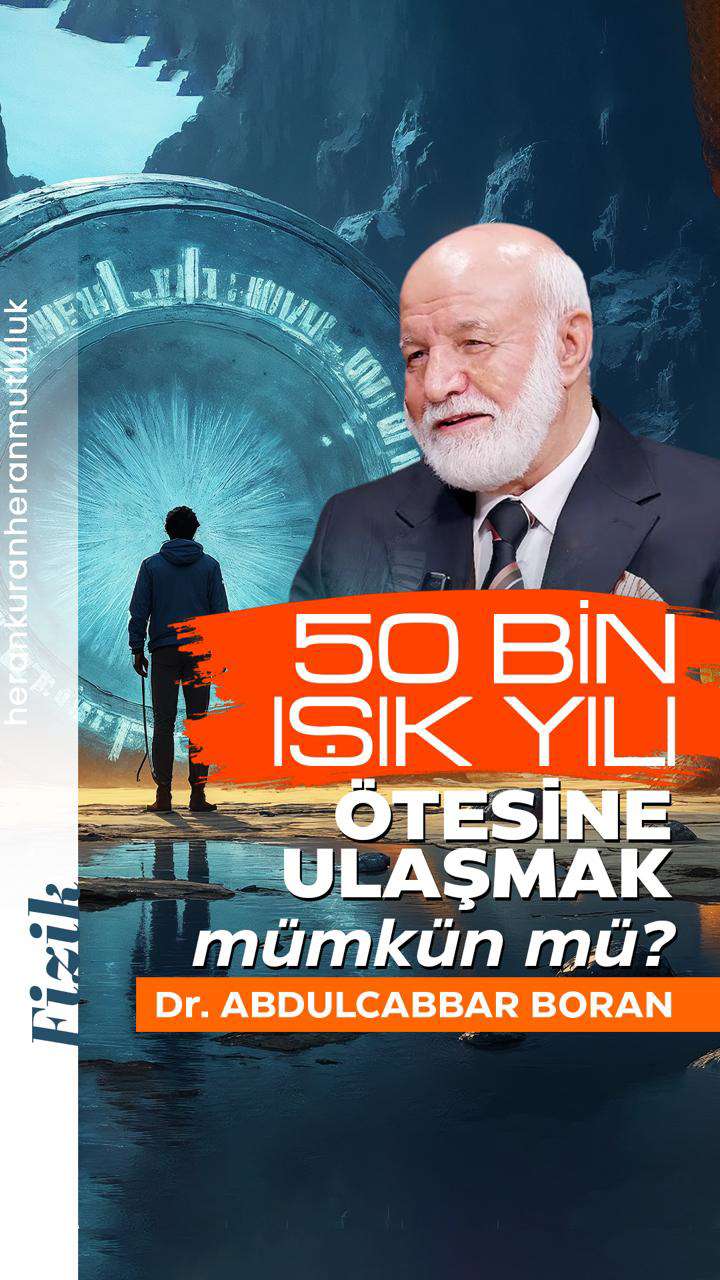 Nötrinolar, uzay yolculuğu ve Miracın manevi enerjisini simgeleyen kuantum görseli.
