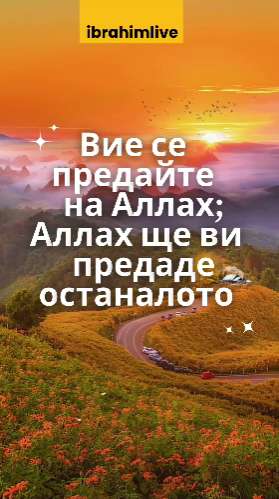 Предай се на Аллах, намери своя вечен мир.