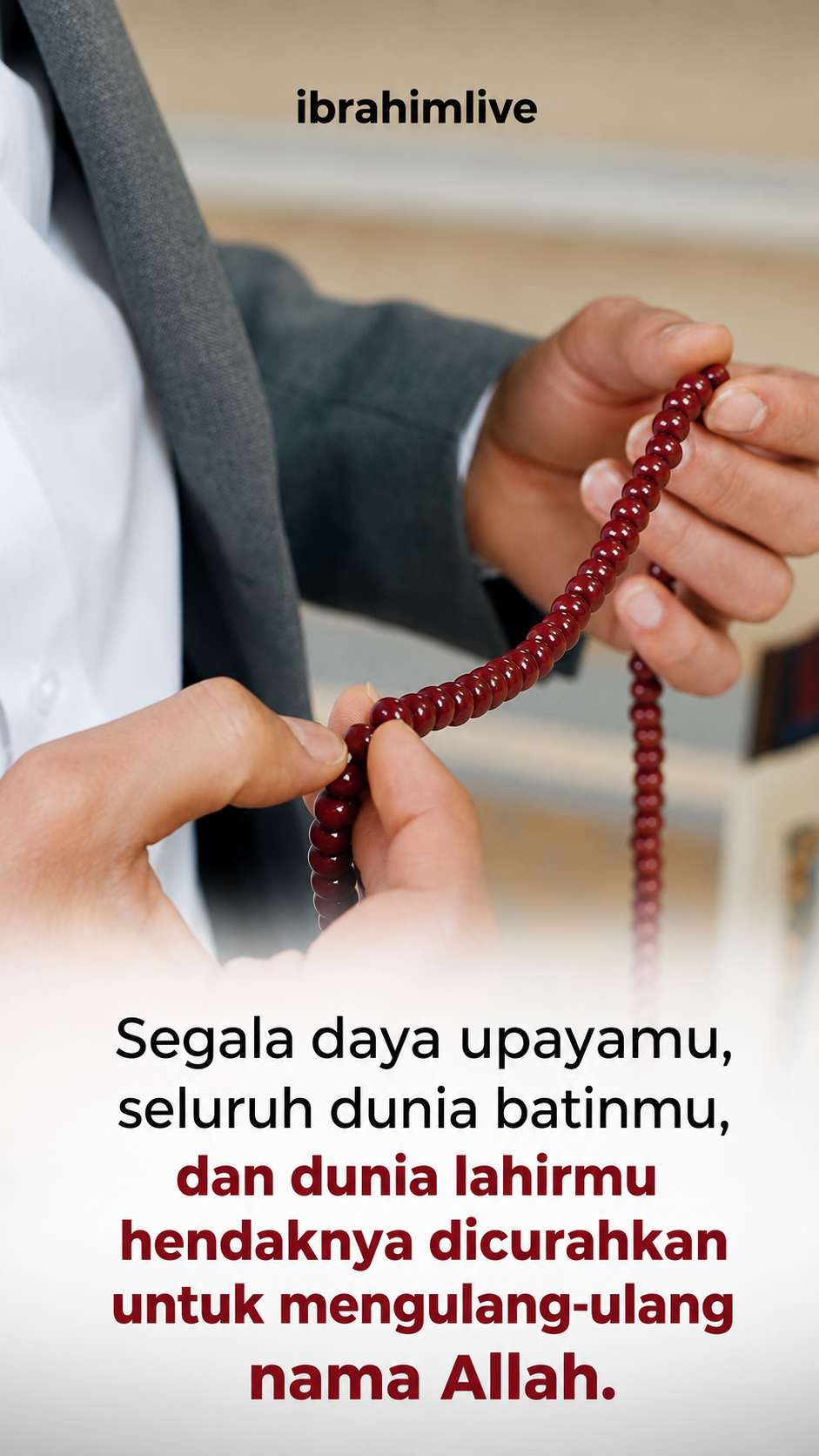 Dzikir Tulus, Hati Tenang, Hidup Terang